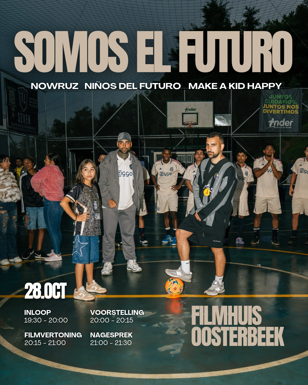 Flyer Somos el Futuro — 28 oktober, Filmhuis Oosterbeek
